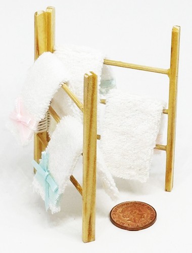 Dolls house wooden - dolls, clothes