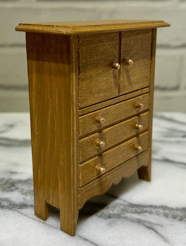 Scale wooden chest of - 1:12,