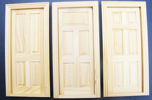 Dolls house wooden door - house, 4,