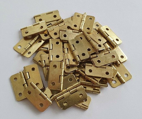 Small hinges brassed gold door - small,