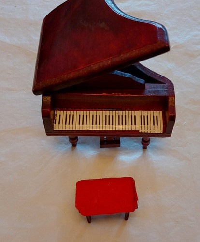 Dolls house mahogany finish - house,