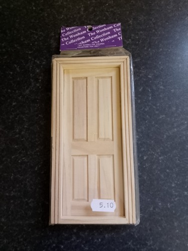 Dolls house wooden door - house,