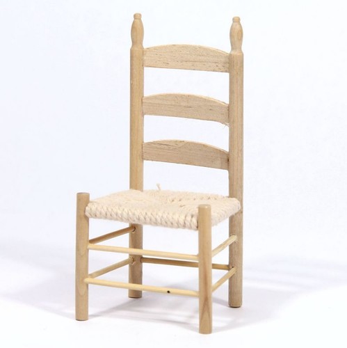 Dolls house chair - chair, natural