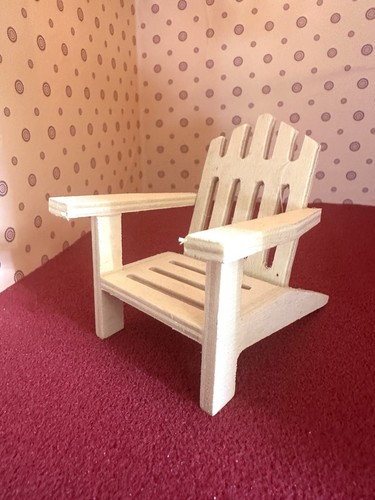 Dolls house wooden deck - dolls,