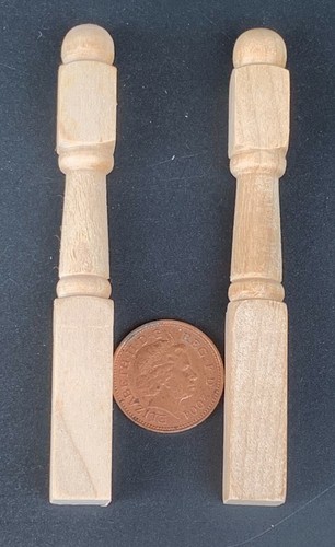 Natural finish wooden newel - 2,