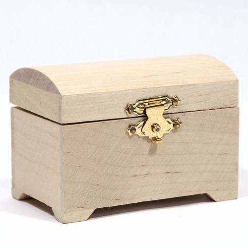 Natural finish wooden chest - finish,