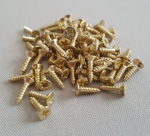 Micro gold screws 8mm - micro, dolls
