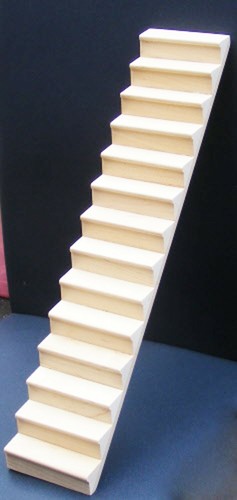 Dolls house stair case natural - house,