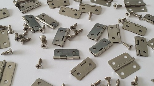 Silver butt hinges craft - butt, door