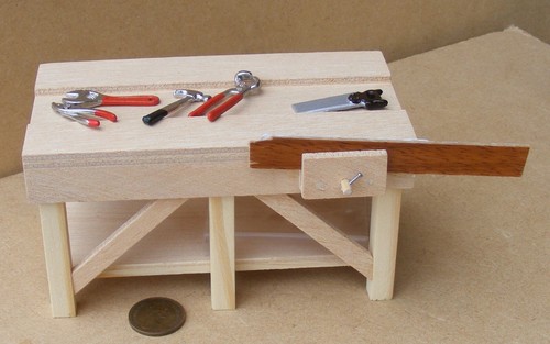 Dolls house work bench - house,