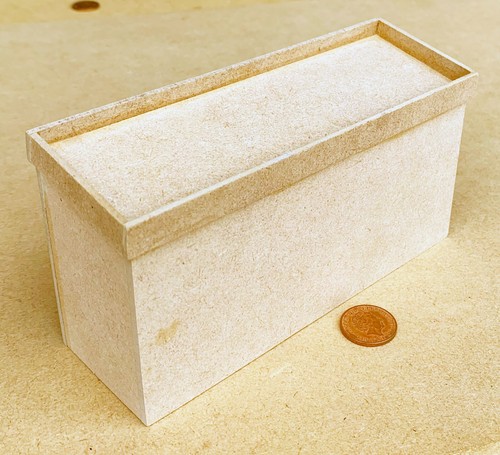 Natural finish display counter - natural,
