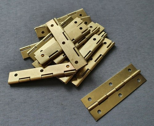 Gold door hinges doll house - gold,