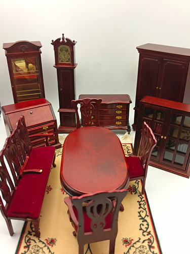 Vintage dolls house - dolls,