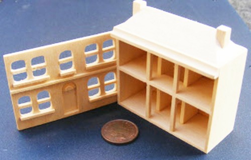 Dolls house natural finish - dolls,